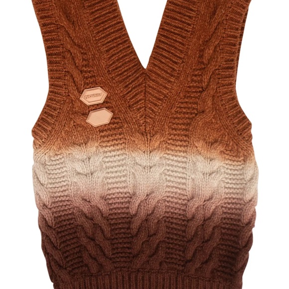 Off white Knit Sweater Vest